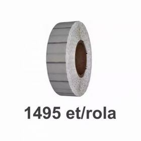 Role etichete de plastic ZINTA transparente rotunde 25mm, 1495 et./rola