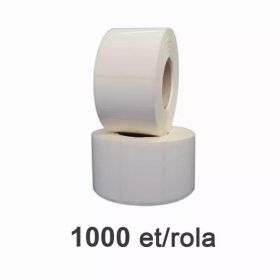 Role etichete de plastic ZINTA albe 45x32mm, 1000 et./rola