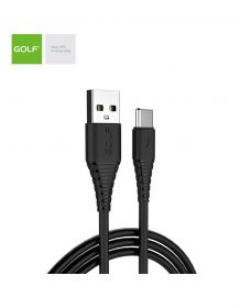 Cablu USB la USB tip C Golf Flying Fish Fast Cable 3A NEGRU GC-64t