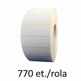 Role etichete semilucioase 80x50mm, 770 et./rola