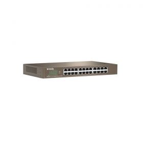 TTenda 24-Port Gigabit Ethernet Switch, TEG1024D; Standard and Protocol: IEEE 802.3、IEEE 802.3u、IEEE 802.3x、IEEE 802.3ab; Cabling type: Category 5e or better; Port: 24*10/100/1000M Base-T Ethernet ports (Auto MDI/ MDIX); Switching Capacity: 48Gbps/