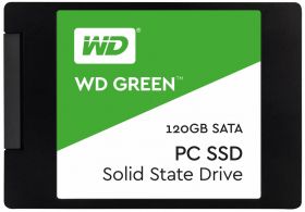 SSD WD, 120GB, Green, SATA, 2.5", rata transfer r/w 540mbs/430mbs
