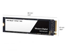 SSD WD, 500GB, Black, M.2 2280, PCIe Gen3 8GB/s, R/W speed: 3400MBs/2500MBs
