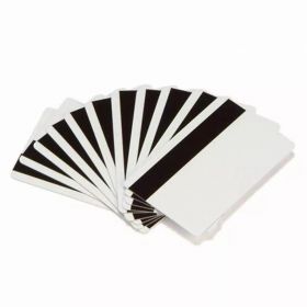 Card magnetic PVC Zebra, Hi-Co, CR80, alb, encodat