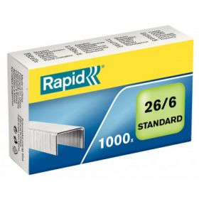 Capse Rapid Standard, 26/6, 2-20 coli, 1000 buc/cutie