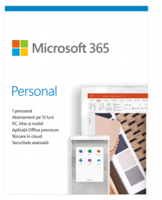 Licenta Cloud Retail Microsoft 365 Personal Subscriptie 1 an ESD All Lng