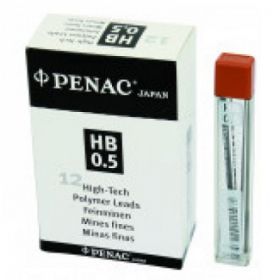 Mine pentru creion mecanic 0,5mm, 12/set, PENAC - 2H