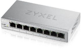 Zyxel GS1200-8, 8-port GbE Web Smart metal Switch, fanless