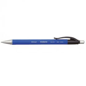 Pix PENAC RBR, rubber grip, 1.0mm, varf metalic, corp albastru - scriere albastra