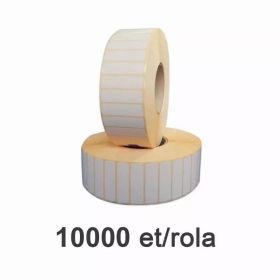 Role etichete semilucioase ZINTA 50x15mm, 1000 et./rola
