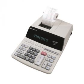 Calculator cu banda, 12 digits, 327 x 221 x 78 mm, SHARP EL-2607PGGYSE - gri