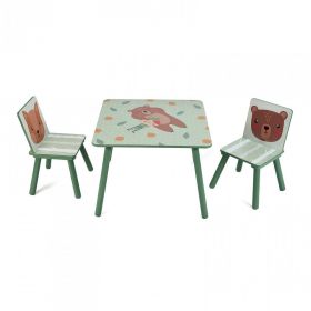 Set 2 scaune + birou Green Forest UGMBS07-GNF