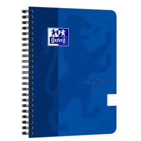 Caiet cu spirala A5, OXFORD School Touch , 70 file-90g/mp, 4 perf, coperta carton albastru -dictando