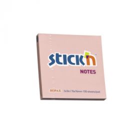 Notes autoadeziv 76 x  76 mm, 100 file, Stick'n - roz pastel