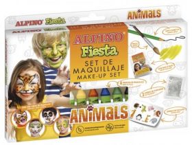 Set ALPINO Fiesta - Animals, 6 culori x 5gr. make up sticks