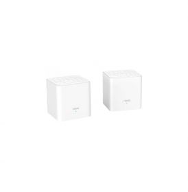 Tenda AC1200 Whole Home Mesh WiFi System, MW3 (2pack); Standard and Protocol: IEEE802.3, IEEE802.3u; Interface: 2 Ethernet ports per mesh node/ WAN and LAN on primary mesh node/ Both act as LAN ports on additional mesh nodes; Wireless Standards: 2.4G: 240
