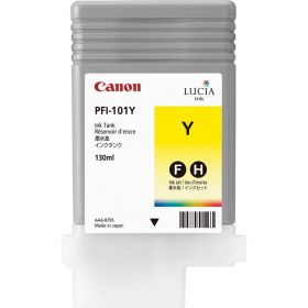 Cartus cerneala Canon PFI-101Y, yellow, capacitate 130ml, pentru CanoniPF5X00, iPF6100