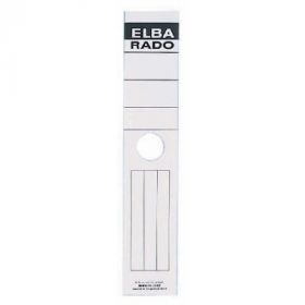 Etichete albe autoadezive pentru biblioraft suspendabil 59 x 290 mm, 10/set, ELBA