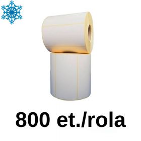 Rola etichete semilucioase ZINTA 100X55mm, pentru congelate, 800 et./rola