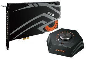 Placa de sunet Asus, STRIX_RAID_PRO, PCI Express, C-Media USB2.0 6632AXHigh-Definition Sound Processor (Max. 384KHz / 24bit), 5*jack 3.5 mm, 1*jack 3.5mm, 1*ieşire S/PDIF, 190 x 130 x 22 mm