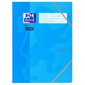 Mapa carton cu elastic pe colturi, OXFORD School Touch - bleu