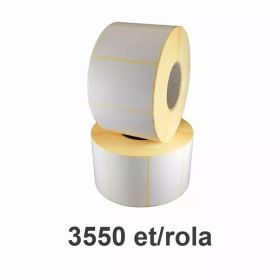 Role etichete semilucioase ZINTA 65x40mm, 3550 et./rola