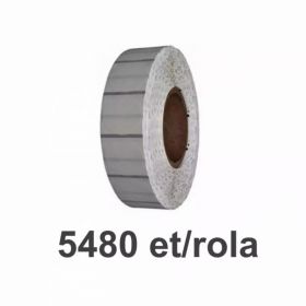 Role etichete de plastic ZINTA transparente rotunde 25mm, 5480 et./rola