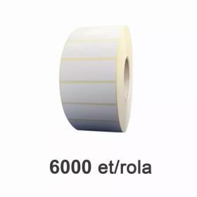 Role etichete semilucioase ZINTA 80x26mm, 6000 et./rola