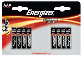 Baterii alkaline AAA, 8 buc/set, Energizer