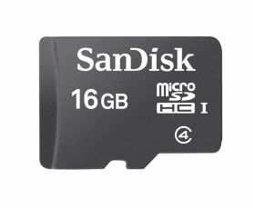 Micro Secure Digital Card SanDisk, 16GB, fara adaptor (pentru telefon)