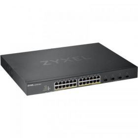 Zyxel XGS1930-28 24-port GbE L3 smart managed Switch with 4SFP + Uplink, Layer 3, Total port count: 28, 100/1000 Mbps X 24, 10-Gigabit SFP+ X 4,Switching capacity 128 GBPS, Forwarding rate 95.2 MPPS.