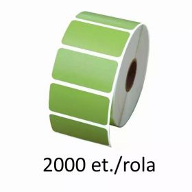 Role etichete termice ZINTA verzi, 40x21mm, 2000 et./rola