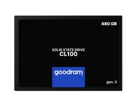 SSD Goodram, CL100, 480GB, SATA III 2.5", Read/Write speed: 540/460 MB/s