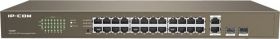 Switch IP-COM F1026F 24-Port, IEEE 802.3, IEEE 802.3u, IEEE 802.3x, IEEE 802.3ab, interface: 24 X 10/100M+2x10/100/1000M auto-negotiation RJ45 ports (Auto MDI/MDIX), 2x1000M SFP solts (Combo), Forwarding rate: 10 Mbps: 14880 pps, 100 Mbps: 148800 pps, 100