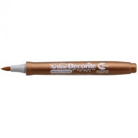 Marker ARTLINE Decorite, varf flexibil (tip pensula) - bronz