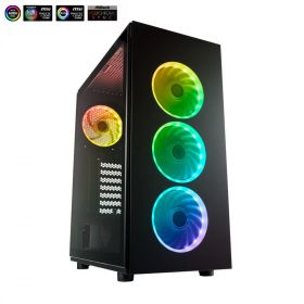 CARCASA FSP CMT340 B MID TOWER ATX, Color: Black, Materials: SPCC, Plastic, Glasses x2, Expansions Slots: 7, MB Support: ATX, Micro ATX, ITX, External I/O port: 2x USB 3.0, HD Audio, Power Supply type: ATX, 2x 3.5 HDD, 2x 2.5 SSD, FAN Including: Front: Ad
