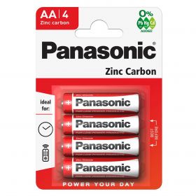 Panasonic baterie zinc AA (R6) rosie Blister 4buc cod R6RZ/4BP