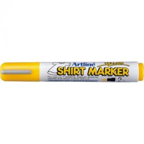 T-Shirt marker ARTLINE, corp plastic, varf rotund 2.0mm - galben