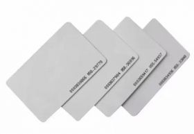 Card RFID TK4100 cu numar de identificare, overlay, 125KHz, CR80, alb