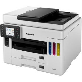 Multifunctional inkjet color CISS Canon Maxify GX6040, ( Print, Copy,Scan, Fax, Cloud), dimensiune A4 , duplex printare, ADF, viteza 24 ppm alb-negru, 15.5 ppm color, rezolutie 600X1200 dpi, alimentare hartie 250+250+100 coli, Scannet CIS, rezolutie scana