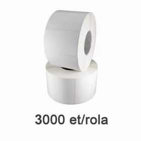 Role etichete de plastic ZINTA albe 40x15mm, 3000 et./rola