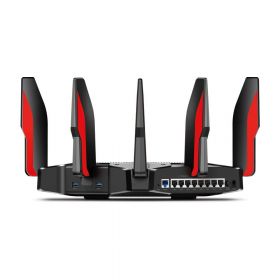 Router Wireless TP-Link, ARCHER C5400X; 1.8GHz quad-core CPU and three co-processors; 802.11a/b/g/n/ac, 802.3ab; Ports: 1x GE WAN, 8x GE LAN, 2x USB3.0; 8x external and detachable antennas; Power Supply: 100-240V 50/60Hz;