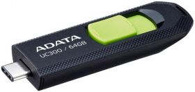 Memorie USB Flash Drive ADATA 64GB, UC300, USB Type-C, Black