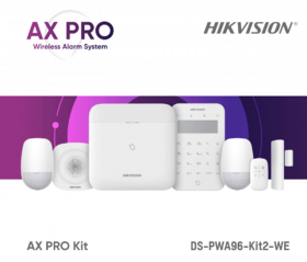 Kit de alarma wireless AX PRO Middle Level DS-PWA96-Kit2-WE contine: 1 x DS-PWA96-M-WE