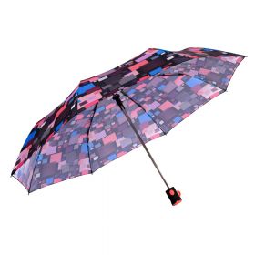 Umbrela cu deschidere automata pentru dama, model Multicolor/Rosu