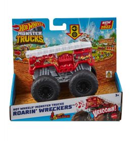 Hot Wheels Monster Truck Roarin Wreckers 5Alarm Cu Functii Si Sunete Scara  1:43
