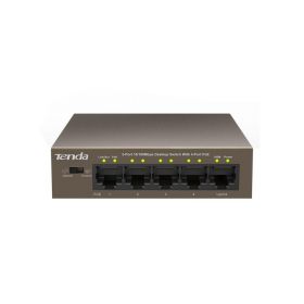 Switch TENDA TEF1105P-4-63W, 5-Port 10/100Mbps Desktop PoE Switch with 4Port POE, Switching Capacity: 1.0Gbps, IEEE802.3af/at, up to 60W