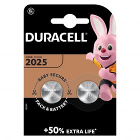 DuraCell baterie litiu CR2025 3V diametru 20mm x h 2,5mm Blister 2buc