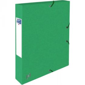Mapa A4, carton MultiStrat 390g/mp, cu elastic, 40mm latime, OXFORD Top File - verde