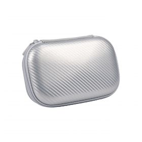 Penar cu fermoar ZIPIT Carbon Storage Box cu buzunar interior- Silver